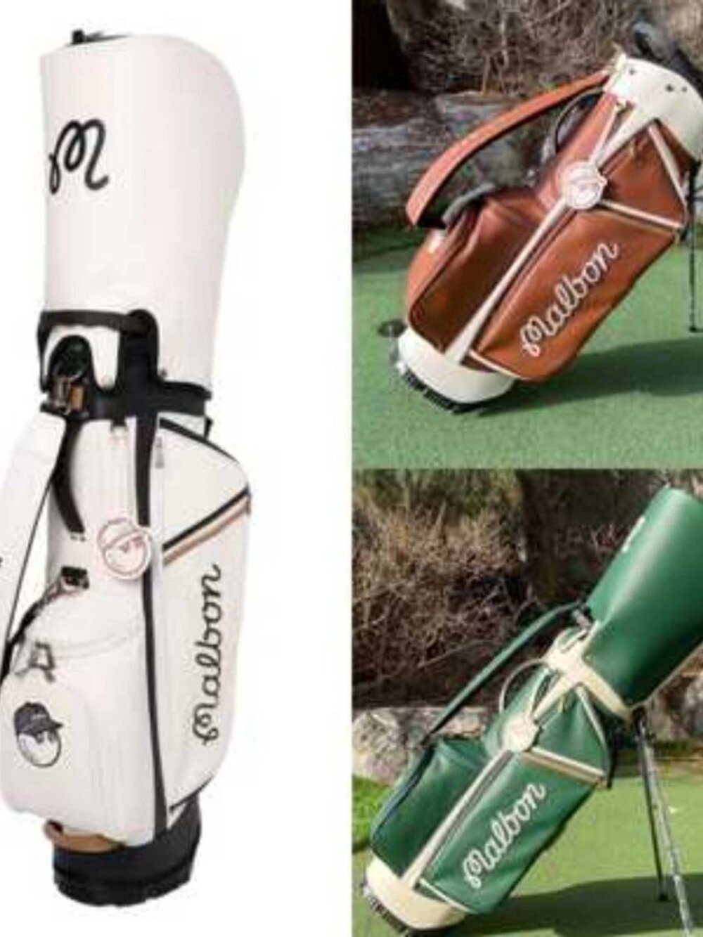 Malbon Golf Caddy Bag Golf Stand Bag 3 Colors Available